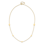 Leslie's 14K Polished Oval Discs Station with 1in ext. Necklace - Image 4