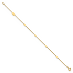 Leslie's 14K Polished Oval Discs Station Bracelet - Image 2