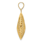 14K Polished Hollow Fancy Pendant - Image 2