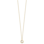 Leslie's 14K Polished Mother of Pearl Circle Necklace - Image 2