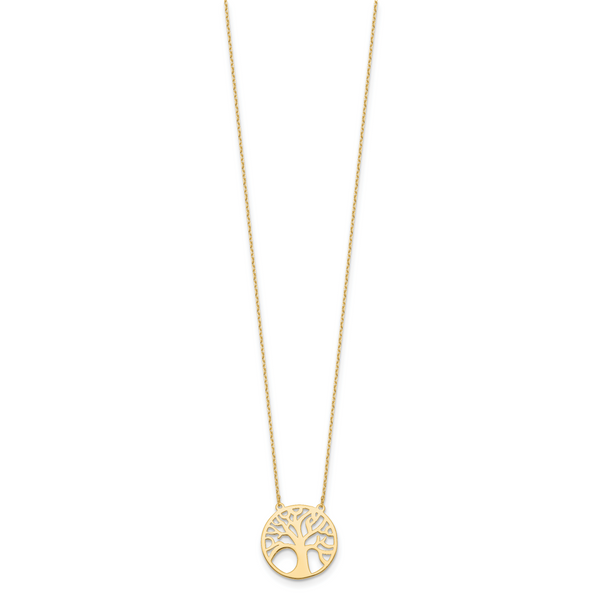 Leslie's 14K Polished Tree of Life Necklace - Image 2