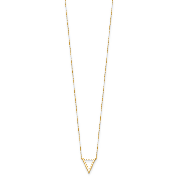 Leslie's 14K Polished V Necklace