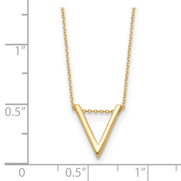 Leslie's 14K Polished V Necklace - Image 3