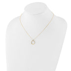 Leslie's 14K Two-tone Polished Circle Necklace - Image 3