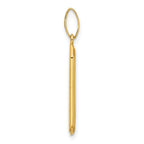Leslie's 14K with Black Enamel Polished Pendant - Image 2
