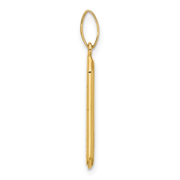 Leslie's 14K with Black Enamel Polished Pendant - Image 2