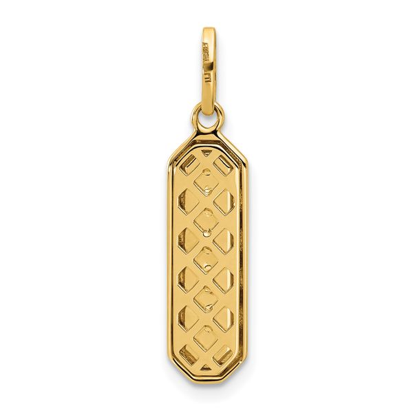 Leslie's 14K with Black Enamel Polished Pendant - Image 3