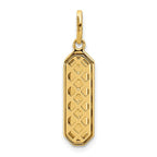 Leslie's 14K with Black Enamel Polished Pendant - Image 3