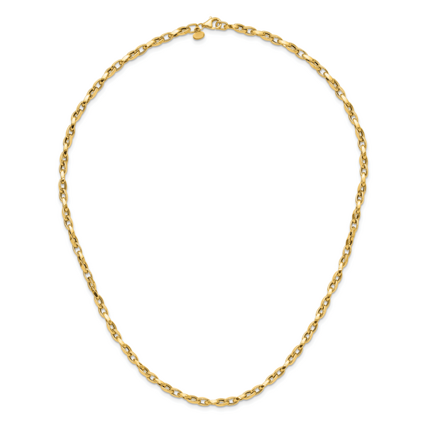 Leslie's 14K Polished Fancy Link Necklace - Image 4