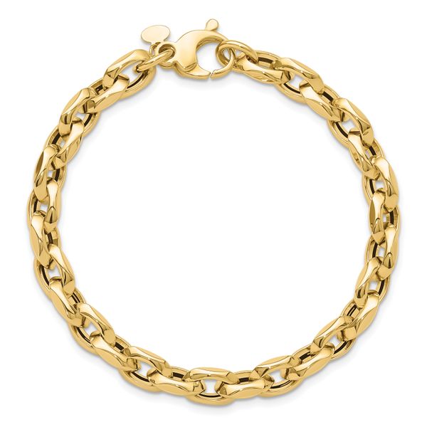 Leslie's 14K Polished Fancy Link Bracelet - Image 4