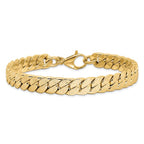 Leslie's 14K Polished Textured Reversible Men's Bracelet - Image 3