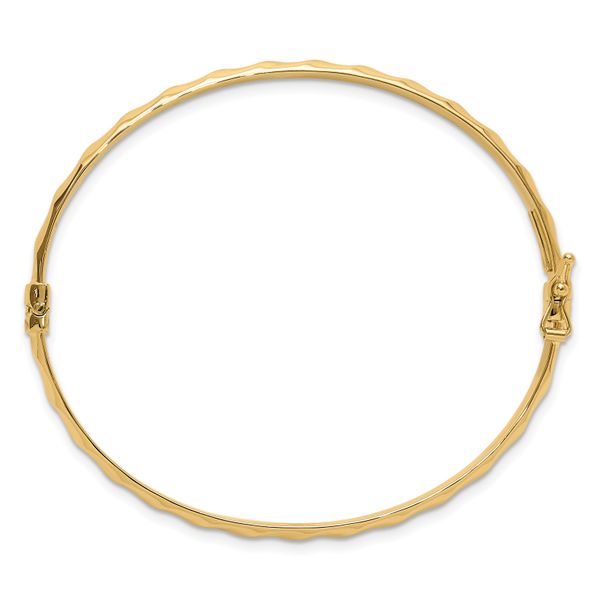 Leslie's 14K Polished Twisted Hinged Bangle - Image 2