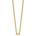 14K Polished 2-Strand Infinity Necklace - Image 2