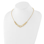 14K Polished and Textured Fancy Necklace - Image 3