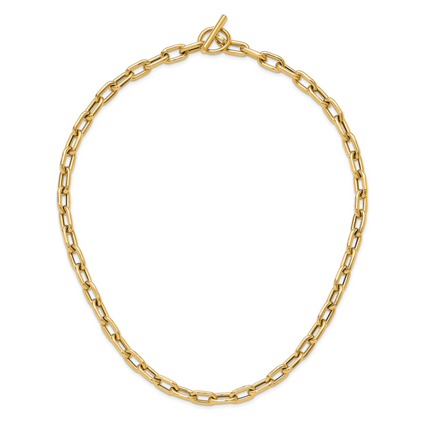Leslie's 14K Polished Fancy Toggle Link Necklace - Image 4
