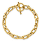 14K Polished Fancy Toggle Link Bracelet - Image 4