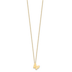 Leslie's 14K Polished Butterfly Charm with 2in ext. Necklace
