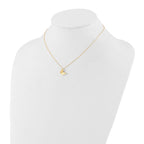 Leslie's 14K Polished Butterfly Charm with 2in ext. Necklace - Image 2