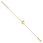 Leslie's 14K Polished Butterfly Charm with 1in ext. Bracelet - Image 2