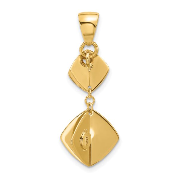 14K Polished Fancy Dangle Pendant - Image 3