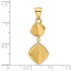 14K Polished Fancy Dangle Pendant - Image 4
