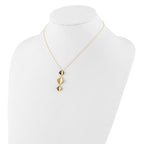 Leslie's 14K Polished Fancy Dangle Pendant Plus 2in ext. Necklace - Image 3