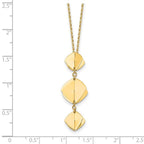 Leslie's 14K Polished Fancy Dangle Pendant Plus 2in ext. Necklace - Image 4