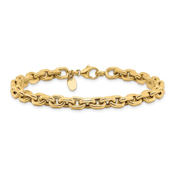 Leslie's 14K Polished Fancy Link Bracelet - Image 3