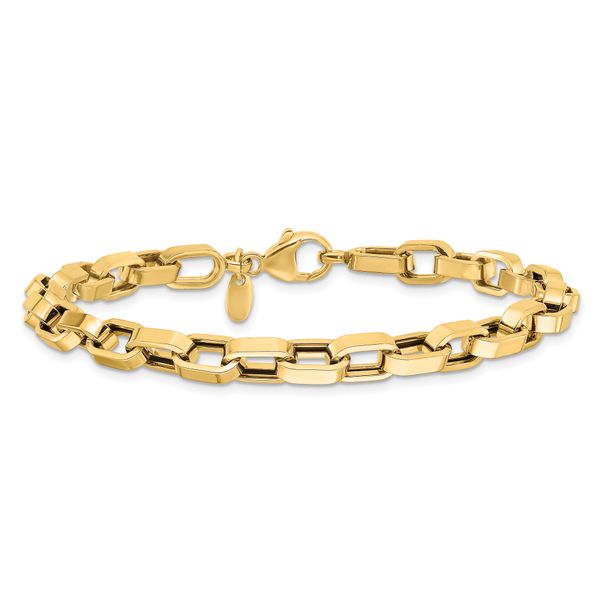 14K Polished Fancy Link Bracelet - Image 3