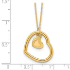 Leslie's 14K Polished Heart Pendant Necklace - Image 4