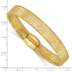 Leslie's 14K Mesh Slip-on Stretch Bracelet - Image 3