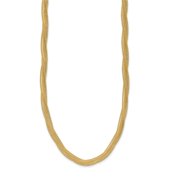 Leslie's 14K Mesh Twist Stretch Necklace - Image 2