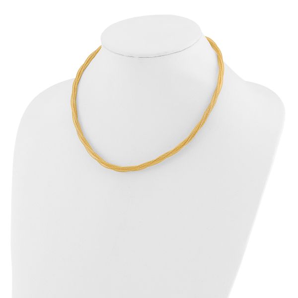 Leslie's 14K Mesh Twist Stretch Necklace - Image 3