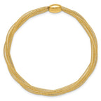 Leslie's 14K Mesh Twist Slip-on Stretch Bracelet - Image 2