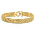 Leslie's 14K Polished and D/C Fancy Woven Bracelet - Image 3