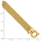 Leslie's 14K Polished and D/C Fancy Woven Bracelet - Image 5