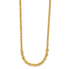 Leslie's 14k Polished and D/C Fancy Link Graduated 18in Necklace - Image 2
