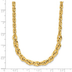 Leslie's 14k Polished and D/C Fancy Link Graduated 18in Necklace - Image 5