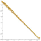 Leslie's 14k Polished and D/C Fancy Link Graduated 7.5in Bracelet - Image 5