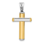 Leslie's 14K Two-tone Polished Crucifix Pendant - Image 3