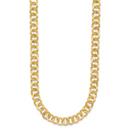 Leslie's 14K Polished and Satin Fancy Circle Link Necklace - Image 2