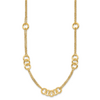 Leslie's 14K Polished 2-strand with Circles Necklace - Image 2