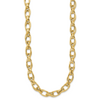 Leslie's 14K Polished Fancy Oval Link Necklace - Image 2