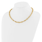 Leslie's 14K Polished Fancy Oval Link Necklace - Image 3