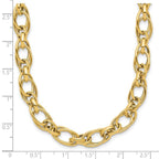 Leslie's 14K Polished Fancy Oval Link Necklace - Image 5