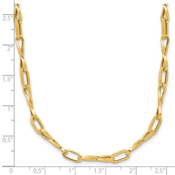 Leslie's 14K Polished Fancy Twisted Link Necklace - Image 5