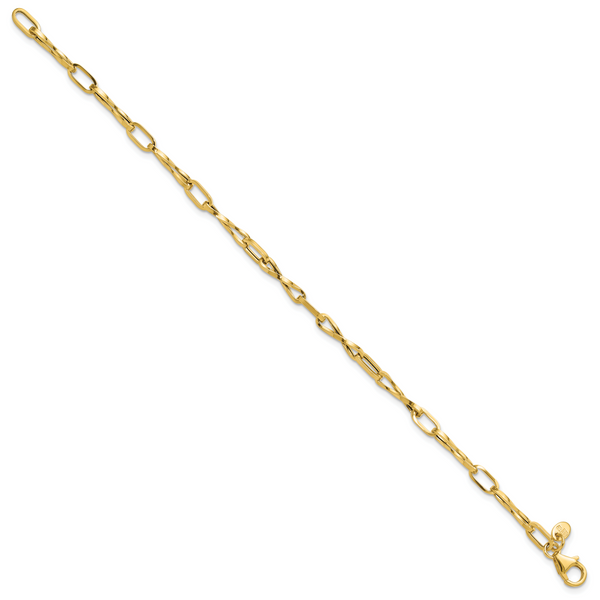 Leslie's 14K Polished Fancy Twisted Link Bracelet - Image 2