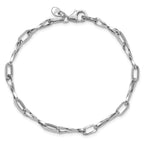 Leslie's 14K White Gold Polished Fancy Twisted Link Bracelet - Image 4