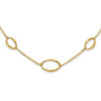 Leslie's 14k Polished Oval Link 20in Necklace