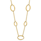 Leslie's 14k Polished Oval Link 20in Necklace - Image 2